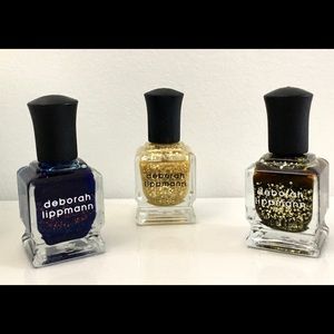 NWOB Lot of 3 Deborah Lippman Glitter/Shimmer Polishes